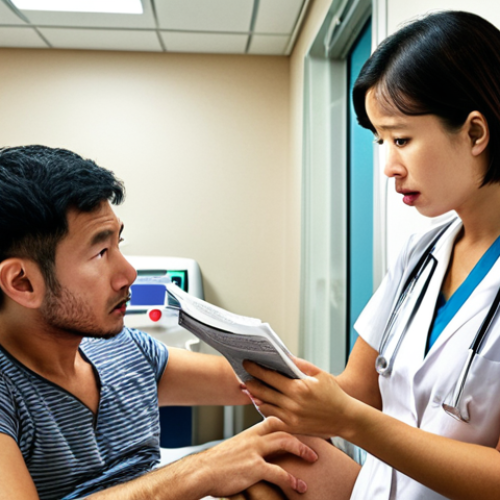 Home 4 **
A worried tourist in Singapore looking at a high medical bill in a hospital, juxtaposed with a relaxed tourist confidently holding a travel insurance policy. The scene should highlight the financial security offered by travel insurance in case of unexpected medical expenses.
**