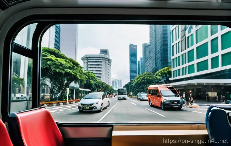 싱가포르 교통 시스템 분석 - **A Glimpse into Singapore's Efficient MRT System**
    A vibrant, eye-level photograph capturing a ...