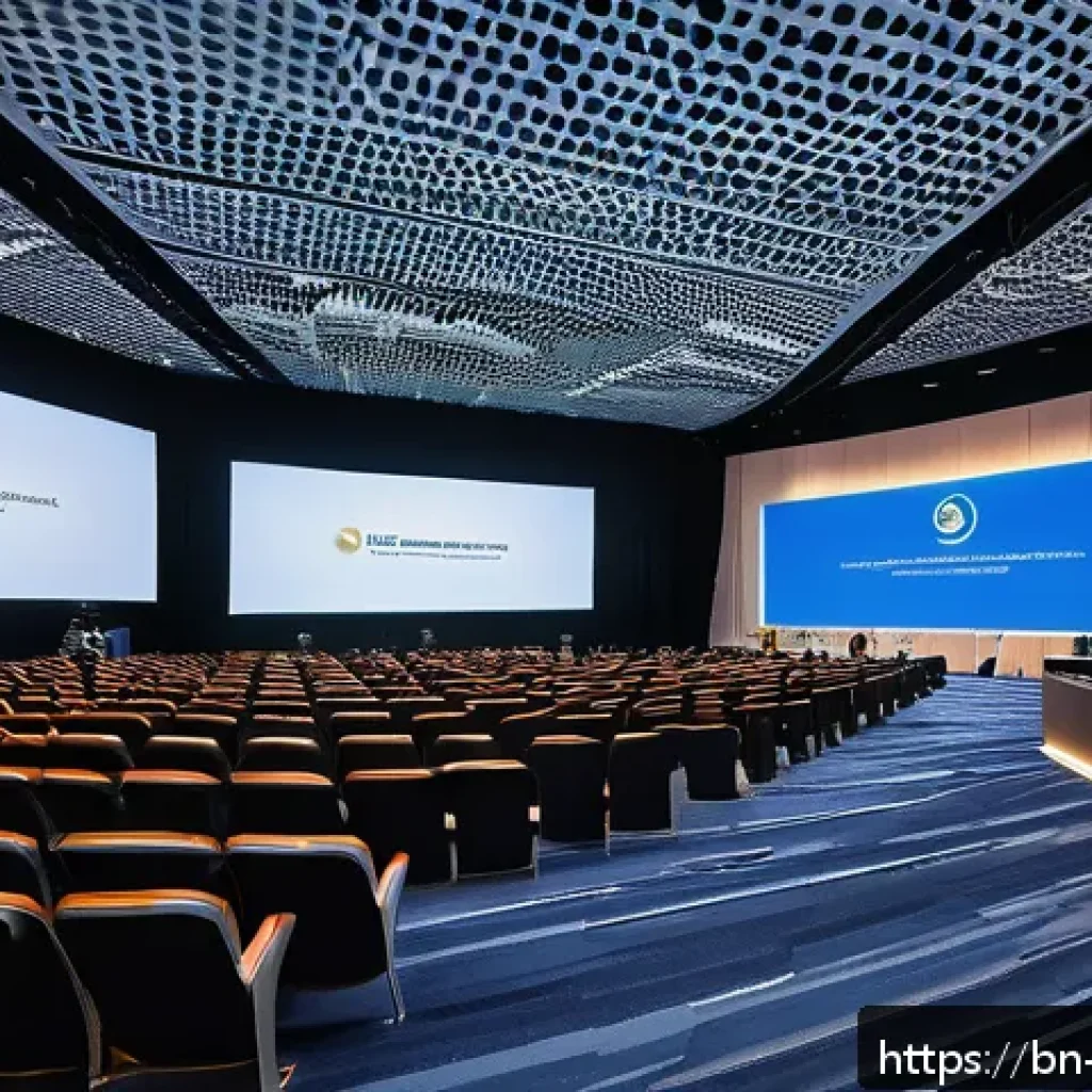 싱가포르에서 국제회의 개최 - A modern international convention center in Singapore, featuring sleek architectural design with spa...